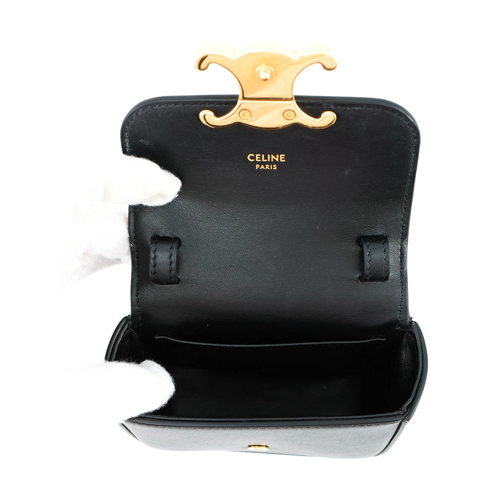 Celine Shoulder Bag Claude Triomphe Black - Picture 5 of 12